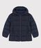 Gefütterte Kinder-Winterjacke für Mädchen blau SMOKING/ ARGENT