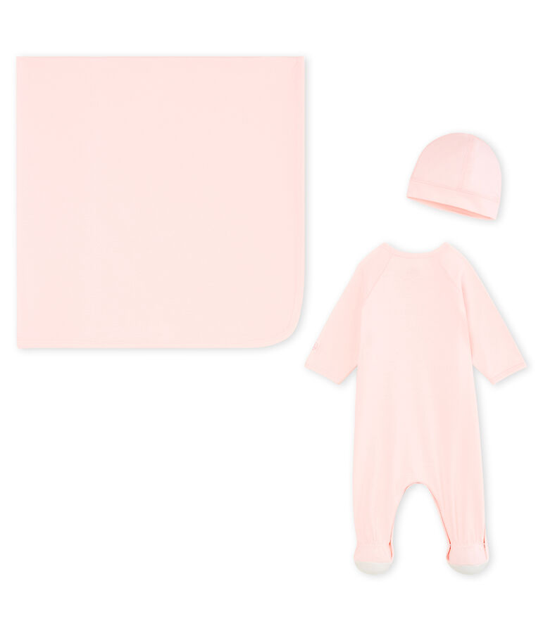 Geschenkset zur Geburt aus Rippstrick variante 1