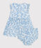 Baby-Kleid und Bloomer aus Baumwolle mit blauem Kirschmuster blau MARSHMALLOW/ PORCELANA