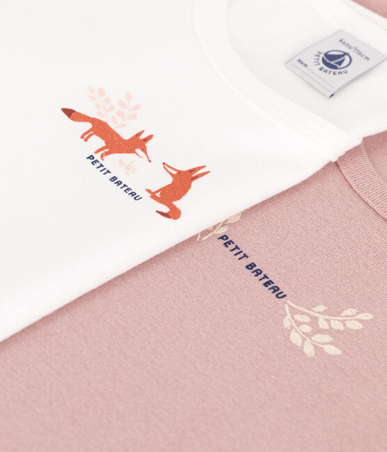 2er-Set kurzärmelige T-Shirts aus Baumwolle für Kinder variante 2