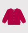 Baby-Cardigan aus Baumwollstrick rosa DELHI