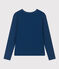 Damen-T-Shirt LE DROIT aus Baumwolle mit Rundhalsausschnitt blau INCOGNITO