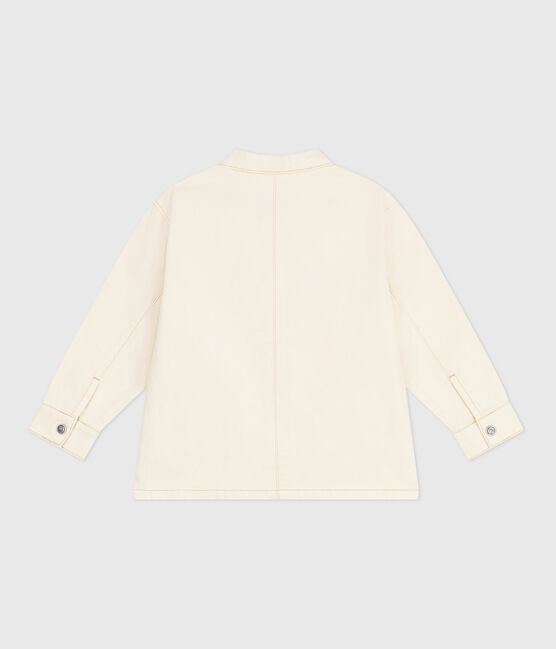 Kinder-Jeansjacke einfarbig naturfarben MILK