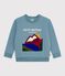 Kinder-Sweatshirt aus Baumwolle mit Motiv blau GOBELIN