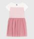 Kurzärmeliges Kinder-Kleid aus Baumwolle und Tüll