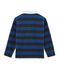 Gestreiftes Rugby-Poloshirt für Jungen blau SMOKING/blau LIMOGES