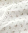 Umwandelbarer Baby-Overall mit Kaninchenprint aus Bio-Baumwolle weiss MARSHMALLOW/weiss MULTICO