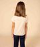 Kurzärmeliges T-Shirt aus Baumwolle für Kinder/Mädchen naturfarben AVALANCHE