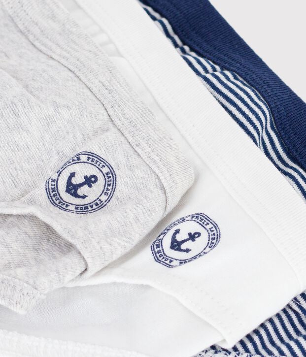 Lot de 3 slips en coton vielfarbig