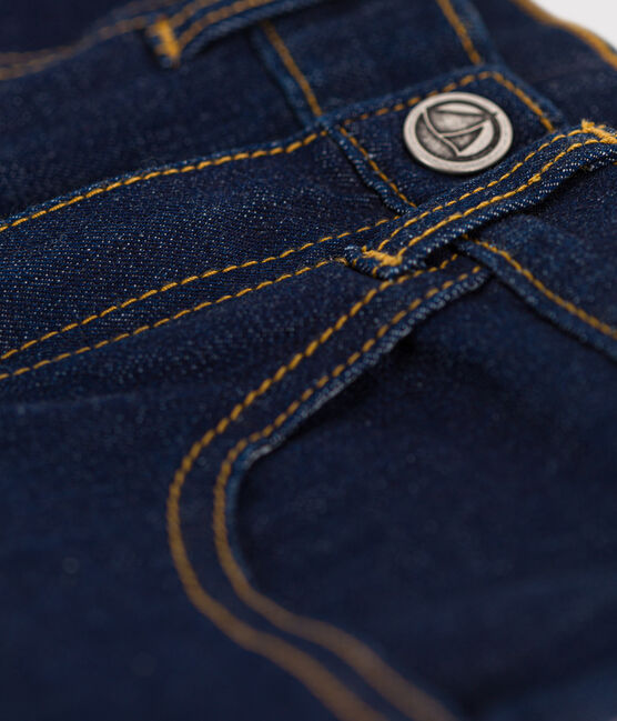 Kinderhose aus Denim in Slim-Fit-Passform für Mädchen blau DENIM BRUT