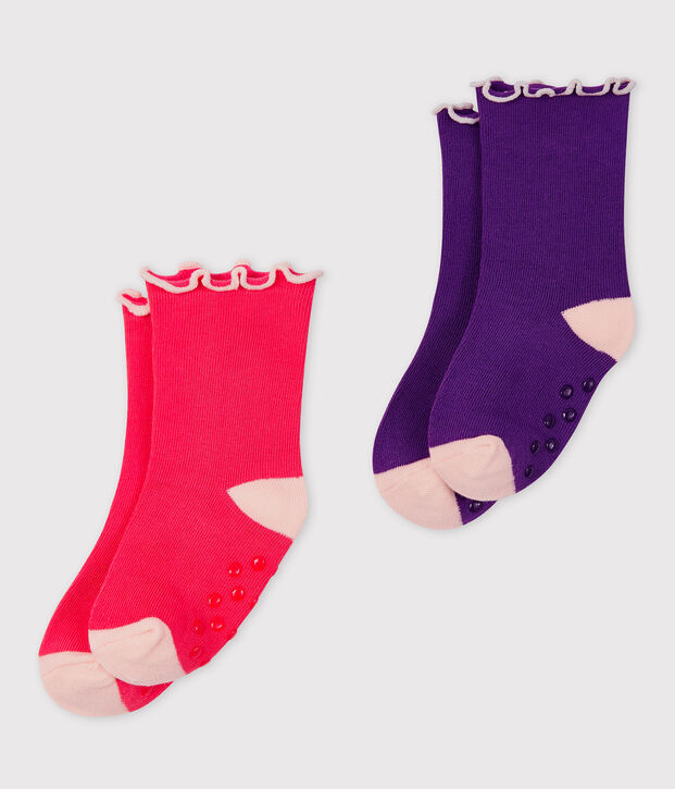 2er-Set Babysocken f&uuml;r M&auml;dchen vielfarbig
