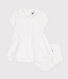 Baby-Kleid und Bloomer aus Baumwoll-Piqué