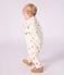 Langer Baby-Overall aus Baumwolle mit Herzmotiv naturfarben/vielfarbig