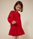 Langärmeliges Kinder-Kleid aus Leinenstoff für Mädchen