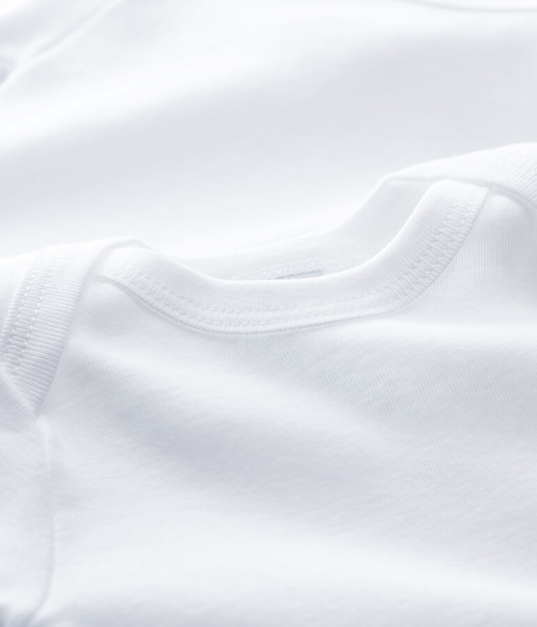 2er-Set kurz&auml;rmelige wei&szlig;e Baby-Bodys variante 1