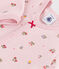 Strampler aus Nicki mit Blumenmotiv rosa JOLI/weiss MULTICO