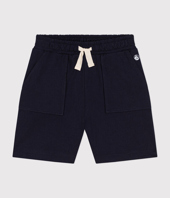 Kinder-Short für Jungen aus Baumwolle blau SMOKING