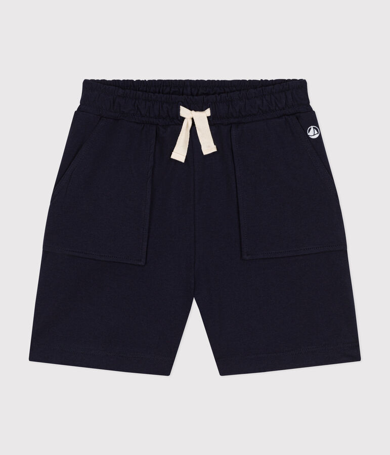 Kinder-Short f&uuml;r Jungen aus Baumwolle blau
