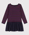 Gestreiftes Kinderkleid aus dichter Baumwolle und Baumwollgaze für Mädchen LITTORAL CHINE/ STOP