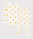 Kinderpyjama aus Bio-Baumwoll-Doppeljersey mit gelbem Herzmotiv