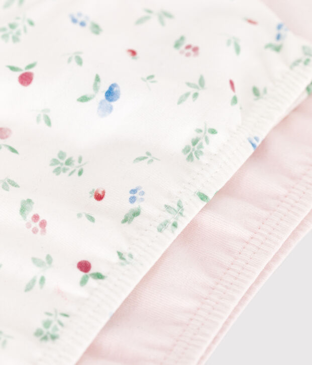 2er-Set Kinder-Bustiers aus Baumwolle und Elastan mit Frucht-Motiv vielfarbig