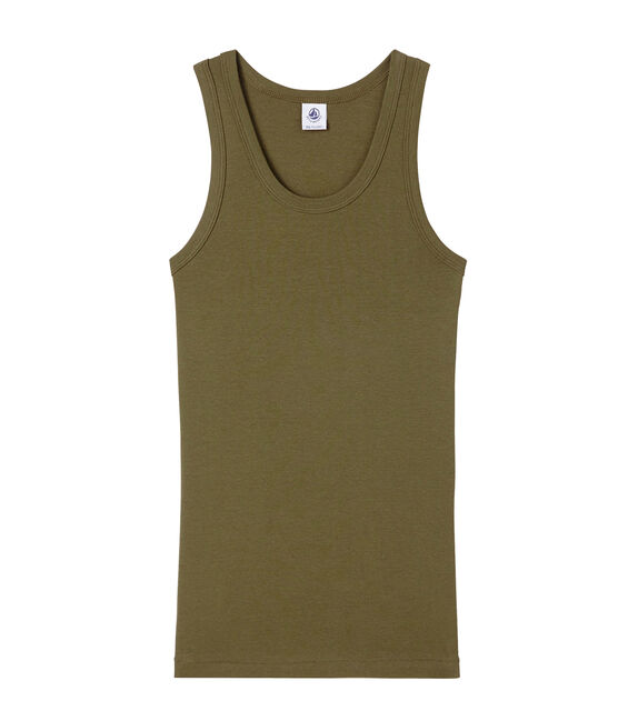 Damen-Top aus Original-Rippstrick grün LITOP