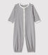 Gestreifter Baby-Kombi-Overall aus Bio-Baumwolle