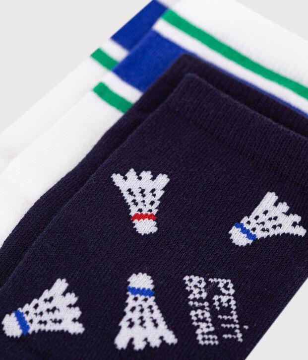2 Paar Socken Kinder-Socken aus Baumwolle mit R&uuml;schen vielfarbig