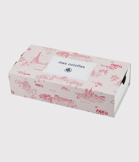 5er-Set Unterhosen mit Paris-Motiv im Toile-de-Jouy-Stil für Mädchen variante 1