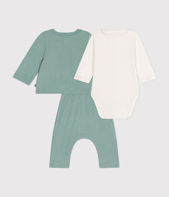 3-teiliges Baby-Set aus Nicki grün PAUL
