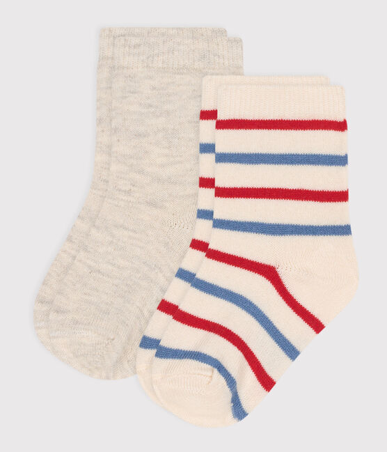 2er-Set Baby-Socken aus Baumwolle mit Streifen variante 1