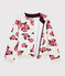 Kinder-Cardigan aus Molton für Mädchen beige MONTELIMAR/weiss MULTICO
