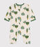 Langer Baby-Overall aus Molton beige MONTELIMAR/weiss MULTICO