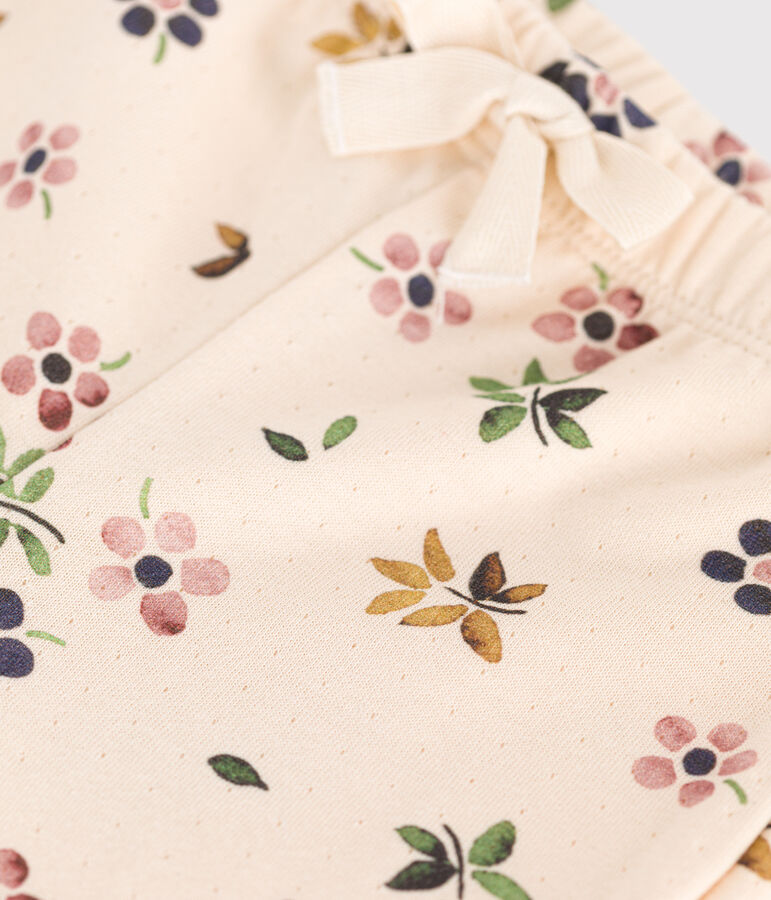 Baby-Hose aus Doppeljersey naturfarben/vielfarbig