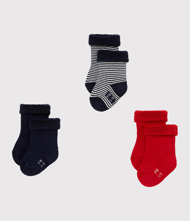 Unisex Baby Socken im 3er-Set vielfarbig
