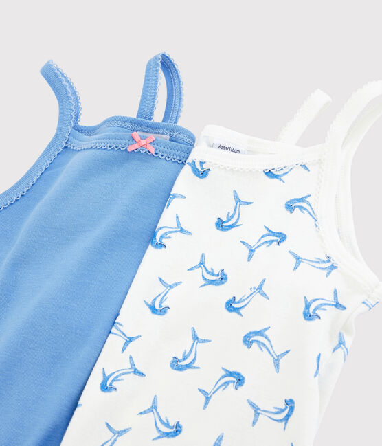 2er-Set Spaghetti-Tops mit Delfin-Motiv für Mädchen variante 1