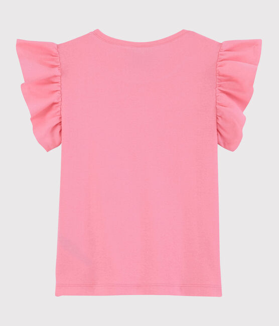 Kurzärmliges Kinder-T-Shirt aus Baumwolle für Mädchen rosa GRETEL