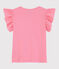 Kurzärmliges Kinder-T-Shirt aus Baumwolle für Mädchen rosa GRETEL