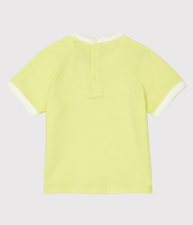 Kurz&auml;rmeliges Baby-T-Shirt f&uuml;r Jungen gelb
