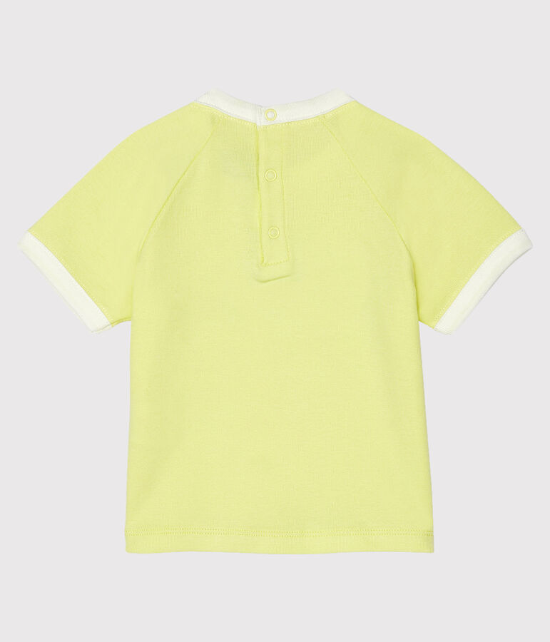 Kurz&auml;rmeliges Baby-T-Shirt f&uuml;r Jungen gelb SUNNY