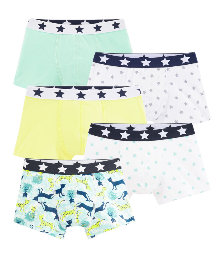 Set mit 5 Boxershorts f&uuml;r kleine Jungen vielfarbig