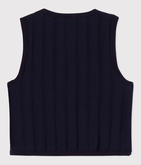 Kinder-Weste aus Doppeljersey blau SMOKING