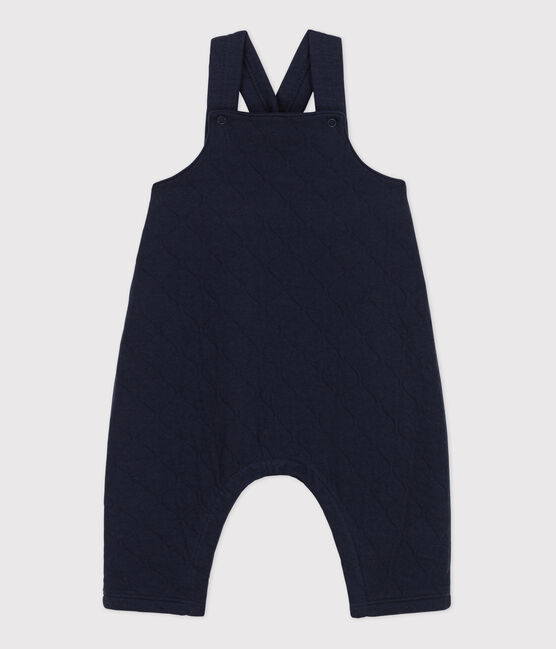 Gesteppte Baby-Latzhose aus Baumwolle blau SMOKING