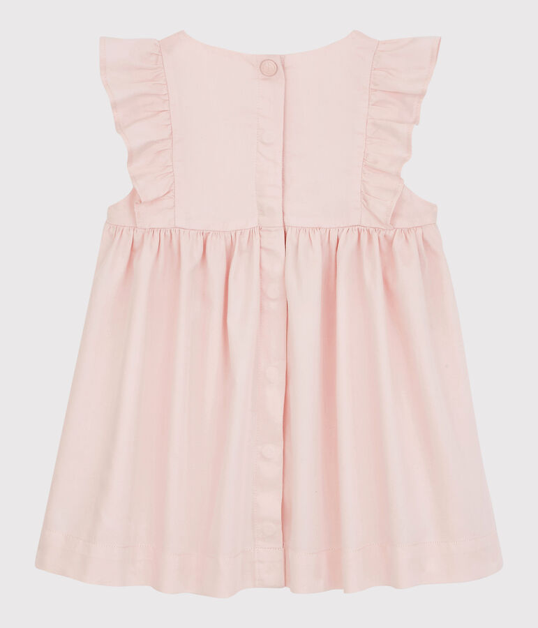 Baby-Kleid aus Satin f&uuml;r M&auml;dchen rosa MINOIS