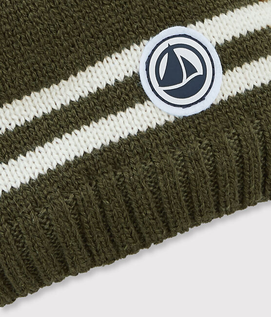 Kindermütze für Jungen grün MILITARY