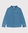 Kinderhemd aus leichtem Denim für Jungen blau DENIM CLAIR