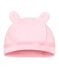 Baby-mütze für neugeborene unisex aus samt rosa VIENNE