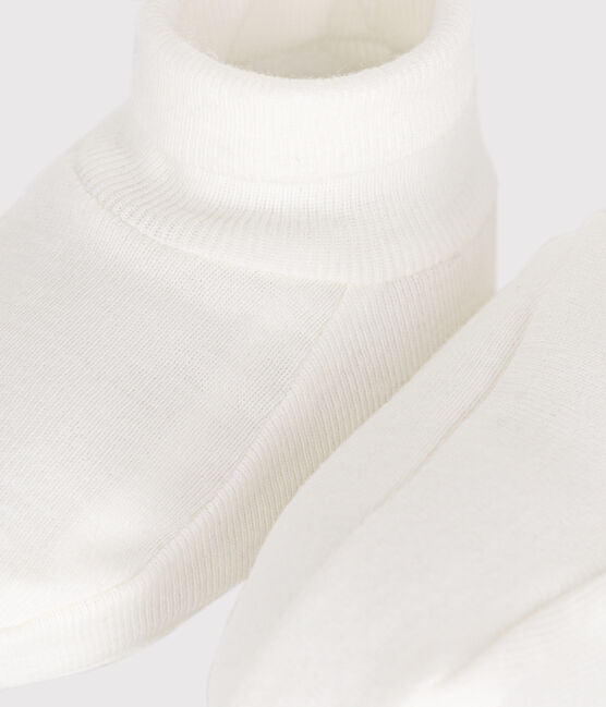 Baby-Schuhe für Neugeborene aus Baumwolle  weiss MARSHMALLOW