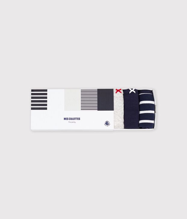 5er-Set Damen-Slips aus Baumwolle vielfarbig