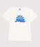 Kurzärmeliges Kinder-T-Shirt aus bedruckter Baumwolle weiss MARSHMALLOW